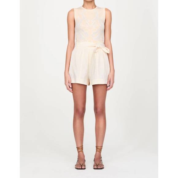 NEW MARIE OLIVER cori shorts in oyster - Picture 3 of 5